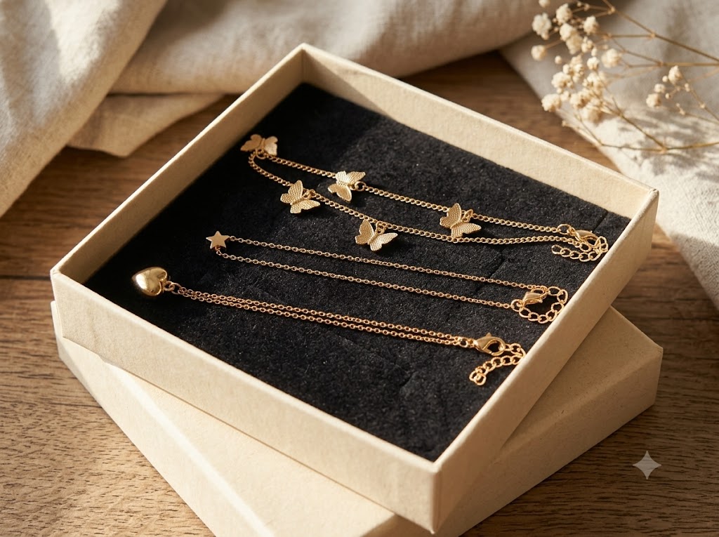 3 BOXES LUXURY NECKLACE CHAIN COMBO - 3 BOXES LUXURY