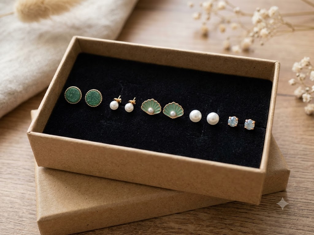 3 BOXES LUXURY EAR RINGS COMBO - 3 BOXES LUXURY