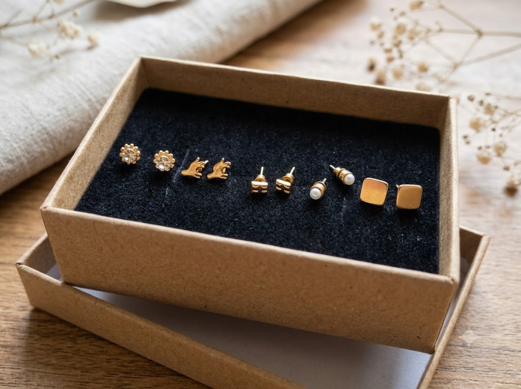 3 BOXES LUXURY EAR RINGS COMBO - 3 BOXES LUXURY