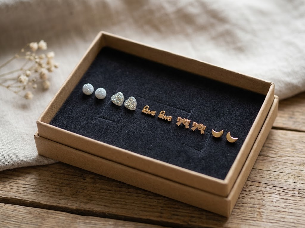 3BOXES LUXURY EAR RINGS COMBO - 3 BOXES LUXURY