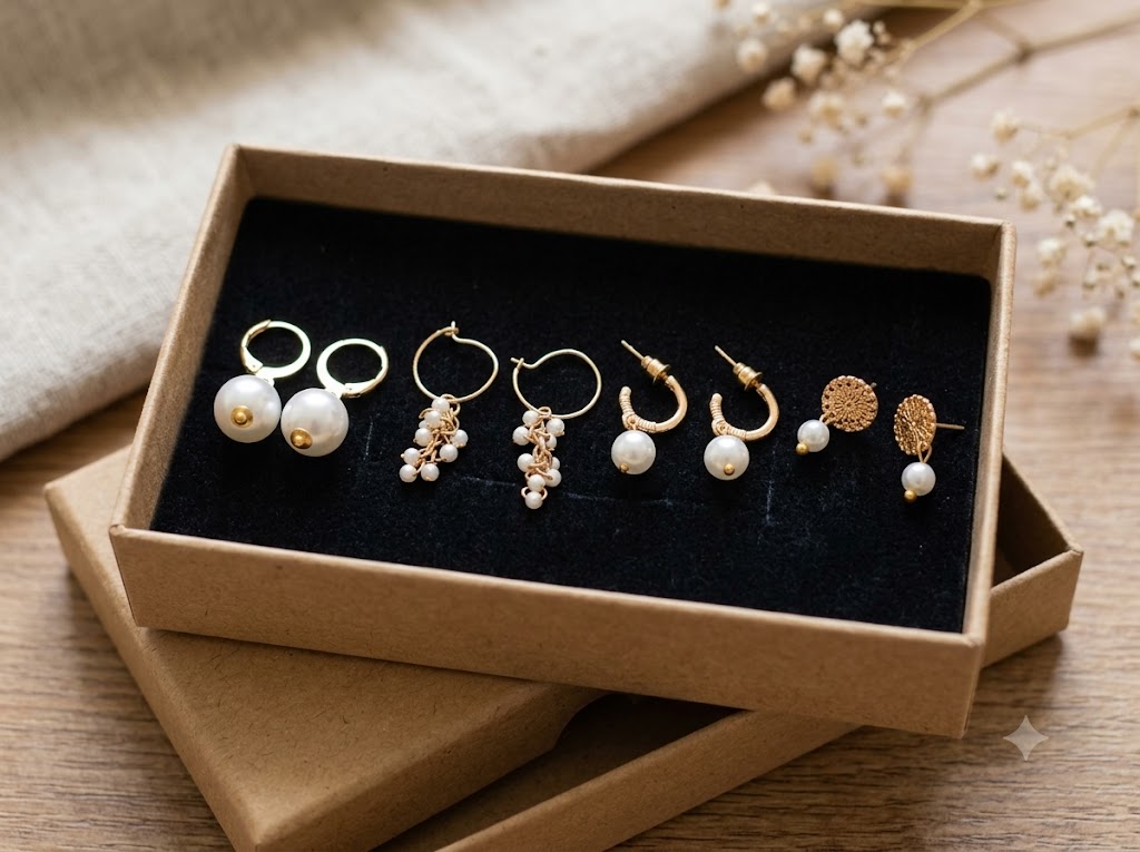 3 BOXES LUXURY EAR RINGS COMBO - 3 BOXES LUXURY