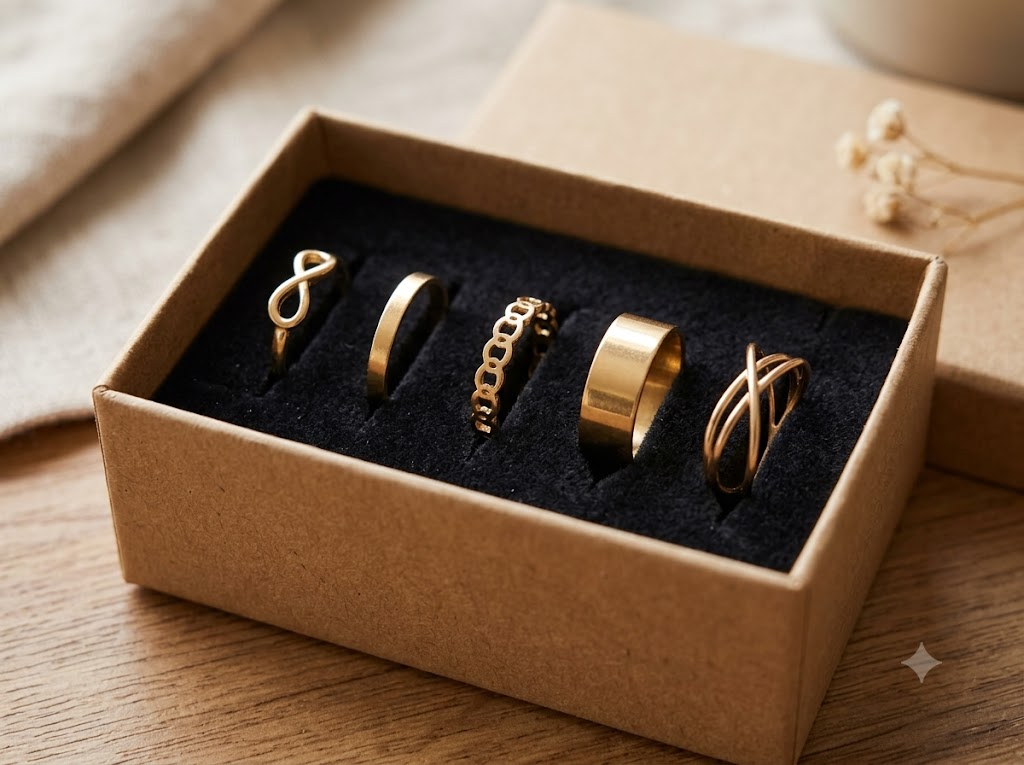 3 BOXES LUXURY RINGS COMBO - 3 BOXES LUXURY