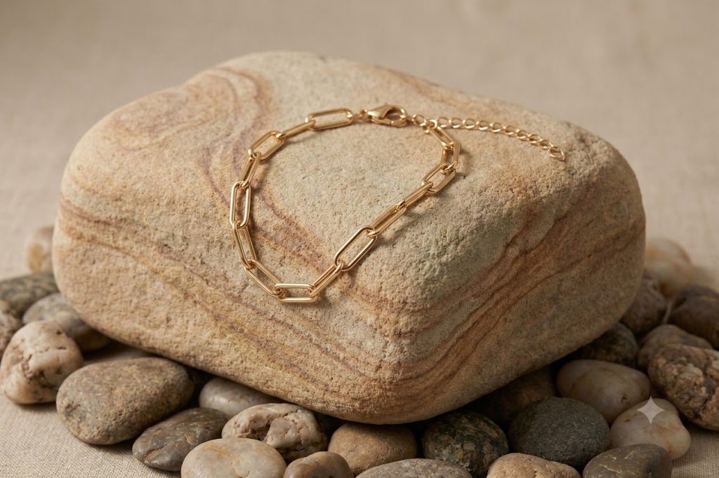 Elongated Link Chain Bracelet) - 3 BOXES LUXURY